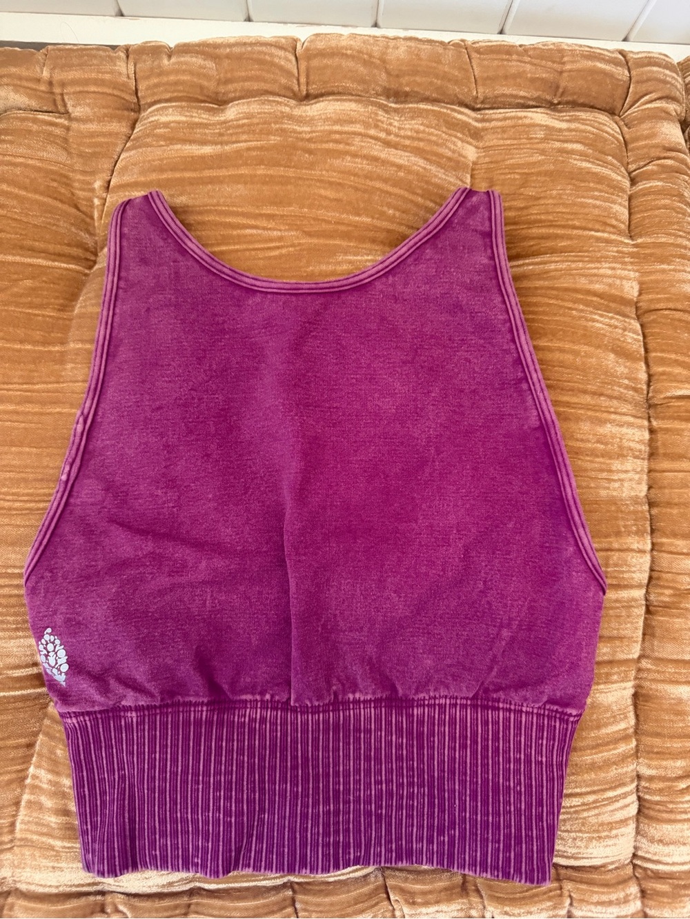 FP Movement by Free People Cropped Tank Top in Berry Purple